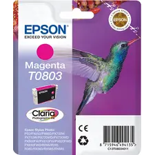 Tinteiro EPSON T0803 Magenta para Stylus Photo e R Series - Alta Qualidade de Impressão