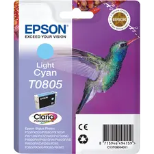 Tinteiro EPSON T0805 Ciano Claro para Stylus Photo - Compatível e de Alta Qualidade na bluepixel.pt