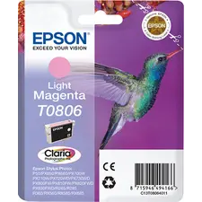 Tinteiro EPSON T0806 Magenta Claro para Stylus Photo P50 e modelos PX6xx, PX7xx, RX560, RX685 - Loja BluePixel