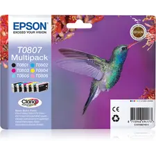 Tinteiro EPSON T0807 Multipack 6 Cores para Stylus Photo P50 e Modelos PX6/7/8xx - Loja BluePixel