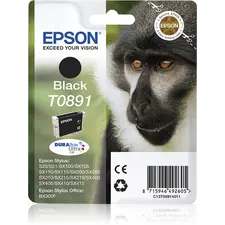 Tinteiro EPSON T0891 Preto com Alarme RF para Stylus S2x, SX1xx/2xx/4xx e Stylus Office BX300 | BluePixel.pt