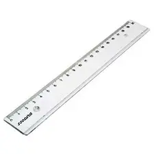 Régua Plástico Cristal 20cm Marca 425 | Ferramenta de Medição de Alta Precisão