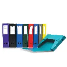 Caixa de Arquivo Plástico 330x245mm - Desmontável e em Cores Sortidas | bluepixel.pt