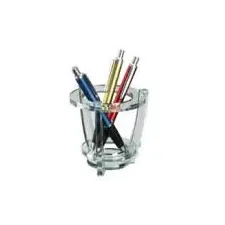 Porta Lápis Cristal Smead Verde - Organização elegante para materiais escolares e escritório