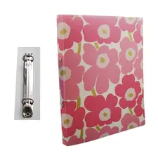 Pasta Arquivo Marimekko 2 Argolas 310x240x20mm Rosa | Organização com Estilo