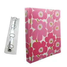 Pasta Arquivo Marimekko com 4 Argolas 310x240x40mm Rosa | Loja BluePixel