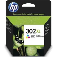 Cartucho HP 302XL Tri-color Original F6U67AE | Impressão de Alta Qualidade | BluePixel.pt