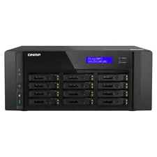 Servidor NAS QNAP 12-Bay com AMD 7302P, 128GB RAM, 2.5GbE e 25GbE | Marca 528 | bluepixel.pt