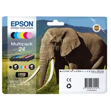 Tinteiro EPSON 24 Multipack 6 Cores para Impressoras XP-750/760/860/850/950/960/970 | BluePixel.pt
