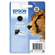 Tinteiro EPSON T0711 Preto - Compatível com Impressoras Epson B40/110, D120, DX74xx, SX2xx - Loja BluePixel.pt