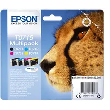 Tinteiro EPSON T0715 Multipack 4 Cores - Compatível com Impressoras Epson D78, DX4000, 4050, 5000, 5050 | bluepixel.pt