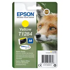 Cartucho Epson T1284 Amarelo para Stylus S22, SX420W e BX305 | BluePixel