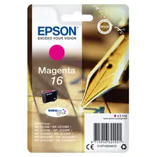Tinteiro EPSON 16 Magenta com Alarme RF para Impressoras WF-2010 e séries 251xx, 26xx, 27xx - Bluepixel.pt