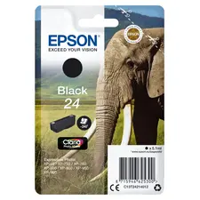 Tinteiro EPSON 24 Preto com Alarme RF para Impressoras Expression Photo XP-55/750/760/850/860/950/960 | bluepixel.pt