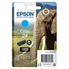 Tinteiro EPSON 24 Ciano - Compatível com Epson Expression Photo XP-55/750/760/850/860/950/960 | Marca 35