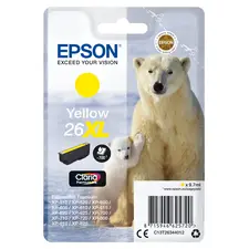 Tinteiro Amarelo XL Epson 26 para Impressoras Expression Premium XP-5xx/6xx/7xx/8xx | BluePixel.pt