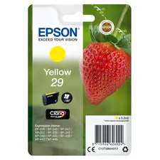 Tinteiro Amarelo Epson 29 com Alarme RF para Impressoras Expression Home XP-255/257/352/355/452/455 | bluepixel.pt