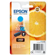Tinteiro Epson 33 Ciano XL para Impressoras Expression Home XP-530/630/635/830/900/7100 | bluepixel.pt