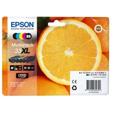 Tinteiro EPSON 33 Multipack 5 Cores XL com Alarme RF para Impressoras XP-530/540/630 | bluepixel.pt