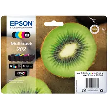 Tinteiro EPSON 202 Multipack 5 Cores + Alarme RF para XP-6000/6100 | BluePixel.pt