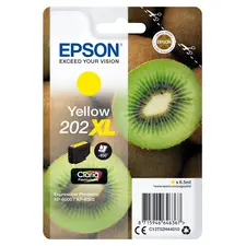 Tinteiro EPSON 202 Amarelo XL com Alarme RF para XP-600x/610x | Marca 35