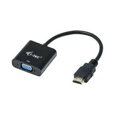 Adaptador HDMI para VGA 511 I-TEC Full-HD 1920x1080 60Hz com Cabo de 15cm - Conector Dourado