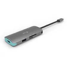 Estação de Docking USB C Metal Nano 511 com HDMI 4K, Leitores de Cartões e USB 3.0 - Compatível com TB3