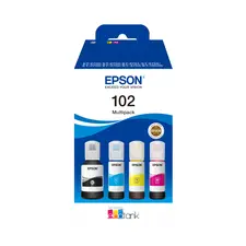 Pack de 4 Cartuchos de Tinta Epson 1LB 102 EcoTank - Impressão de Alta Qualidade e Economia