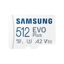 Samsung EVO Plus MicroSDXC 512GB UHS-I U3 - Memória Rápida para 4K UHD e Full HD | bluepixel.pt
