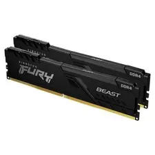 Kit de Memória Kingston Fury Beast Black 16GB DDR4 3200MHz CL16 - Desempenho Superior