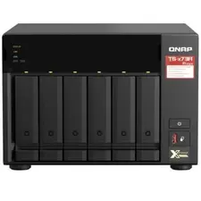 Servidor NAS 6-Baias Ryzen V1000 Series TS-673A-8Gem | Armazenamento Profissional QNAP