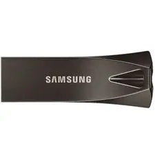 USB Samsung BAR Plus 128GB - Pen Drive Rápido e Resistente com Key Ring Titan Gray | bluepixel.pt