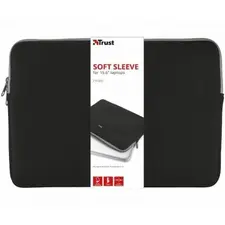 Capa TRUST Primo Soft Sleeve para laptops de 15.6'' - Preto | Proteção e estilo para o seu portátil na bluepixel.pt