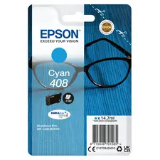Tinteiro Cyan EPSON 6LB Singlepack 408 DURABrite Ultra - Impressão de Qualidade na BluePixel.pt