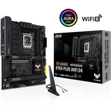 Placa-mãe ASUS TUF GAMING B760-PLUS WIFI D4 LGA1700 ATX com suporte DDR4, HDMI, DisplayPort e múltiplas portas de armazenamento