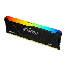 Kingston 32GB DDR4 3600MT/s Fury Beast White RGB Kit de Memória RAM para Gaming e Alta Performance