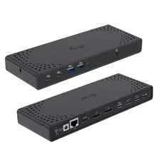 Hub USB-C 511 I-TEC Triple Display DS Gen2 com 2xDP, HDMI, LAN, USB 3.2, PD 100W para produtividade máxima