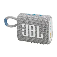 Altavoz Portátil JBL GO3 ECO Branco - Som Potente e Resistente à Água | bluepixel.pt