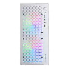 Case MARS GAMING MC-CORE FULL METAL Micro ATX com vidro e ventoinhas RGB - Branco | bluepixel.pt