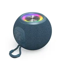 HAMA BALL SHAPE BLUETOOTH SPEAKER - Altifalante portátil com luzes LED, 5W, azul | Loja online bluepixel.pt