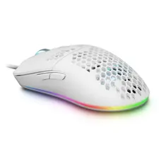 Mouse MARS GAMING MMAX 12400DPI Ultraleve 69G RGB Feather Cable Branco - Loja BluePixel