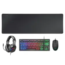 Conjunto Gaming 4 em 1 MARS GAMING MCP-RGB3 519 - Teclado TKL RGB, Rato 3200DPI, Headset FRGB e Mousepad XXL