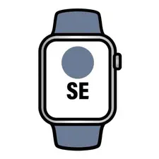 Apple Watch SE GPS 44mm Prateado com Pulseira Denim Esportiva B - S/M | Loja BluePixel