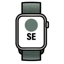 Apple Watch SE GPS 44mm Starlight Aluminium com Pulseira Lake Green | Loja BluePixel
