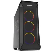 Caixa ATX NOX HUMMER QUANTUM RGB com vidro temperado preta | Marca 525 | Loja bluepixel.pt