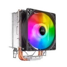 Cooler CPU MARS GAMING MCPUARGB com RGB, 12cm PWM, 2 Heatpipes, 130W, Preto - Loja BluePixel