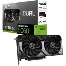 ASUS DUAL RTX 5060 TI OC 16GB - Placa gráfica de alto desempenho para gaming e edição | bluepixel.pt