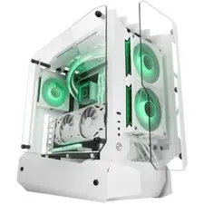 Gabinete MARS GAMING MC-EDGE OPEN AIR ATX com 3 Painéis de Vidro Temperado Branco | bluepixel.pt