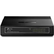 Switch TP-LINK TL-SF1016D de 16 Portas 10/100M - Switch de Secretária em Plástico para Redes Locais
