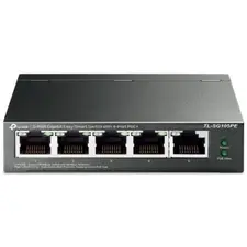 Switch TP-LINK TL-SG105PE 5-Portas Gigabit PoE+ 65W - Switch Inteligente para Redes Empresariais